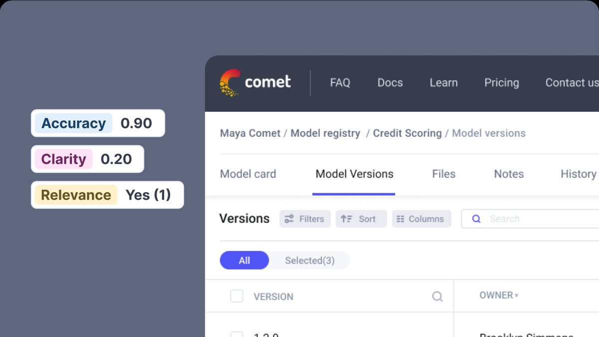 Comet Model Registry