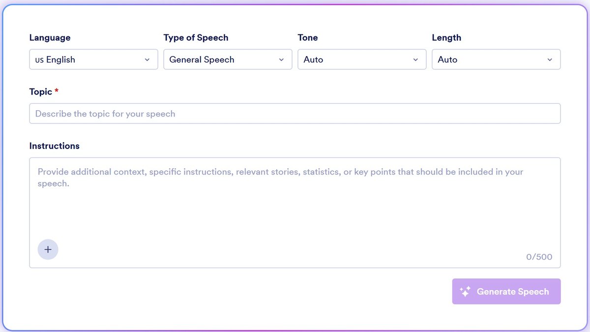 Jotform AI Speech Generator