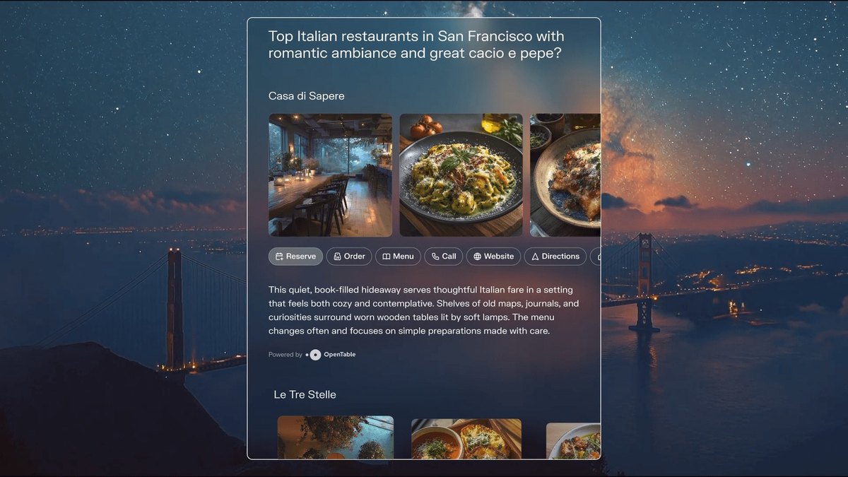 Perplexity Restaurant Search