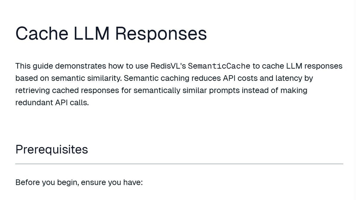 RedisVL SemanticCache