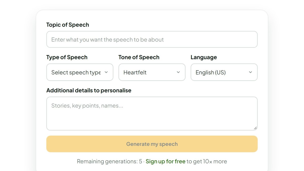 SpeechGeneratorAI