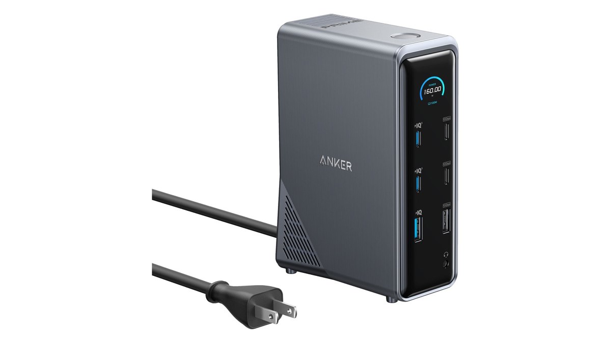 Anker Prime Charging Docking Station (14-in-1, Dual Display, 160W)
