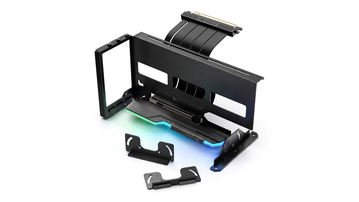 EZDIY-FAB AH18 PCIe 5.0 ARGB Multi-Angle Vertical GPU Mount