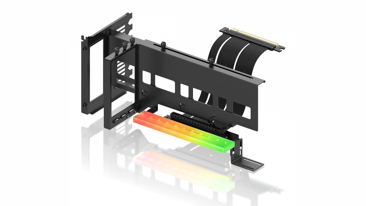 EZDIY-FAB PCIe 4.0 Vertical GPU Mount with ARGB Module