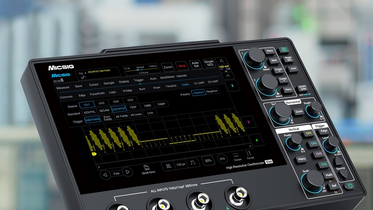Micsig MHO14-200N 12-bit Tablet Oscilloscope