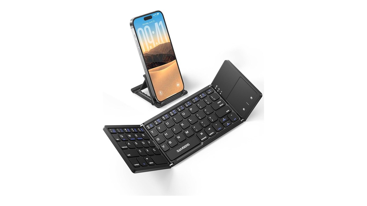 Samsers Foldable Bluetooth Keyboard with Touchpad