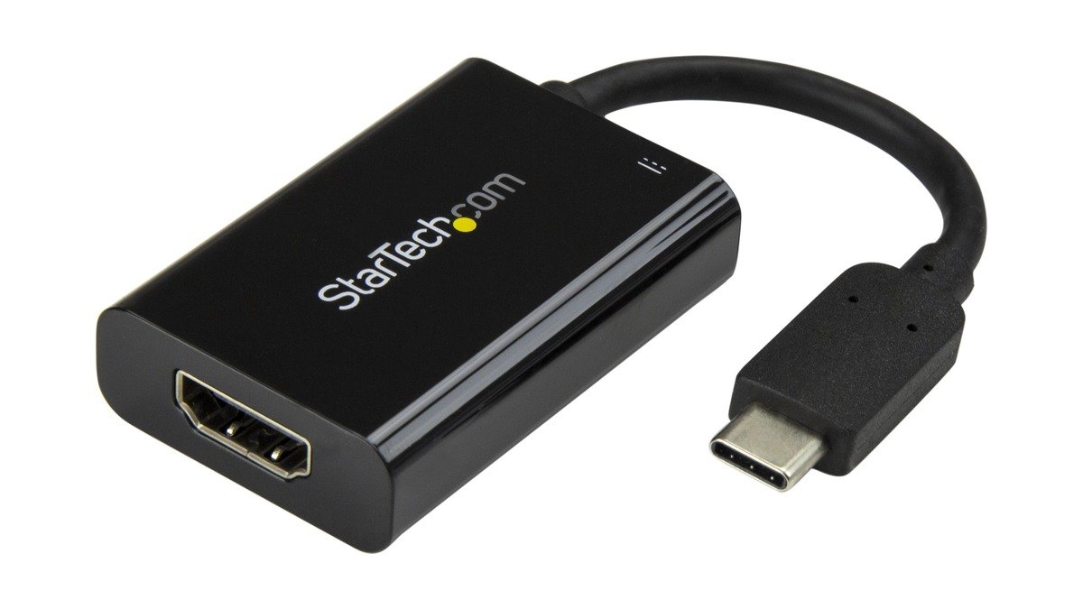 StarTech.com CDP2HDUCP USB-C to HDMI Adapter with Power Delivery