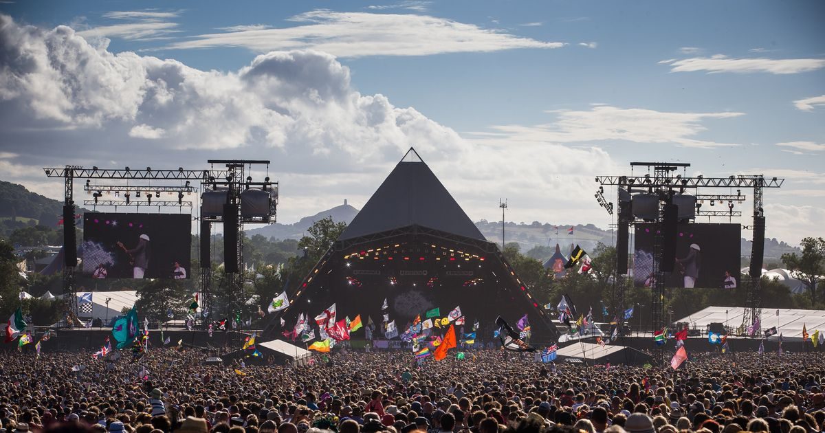 The Pyramid Stage at Glastonbury