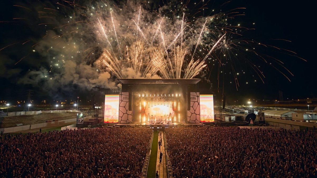 Fireworks over the Mad Cool main stage