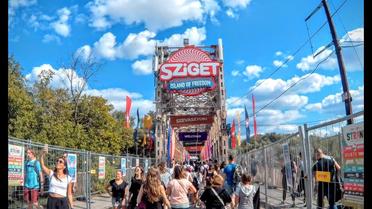 Sziget Festival entrance in Budapest