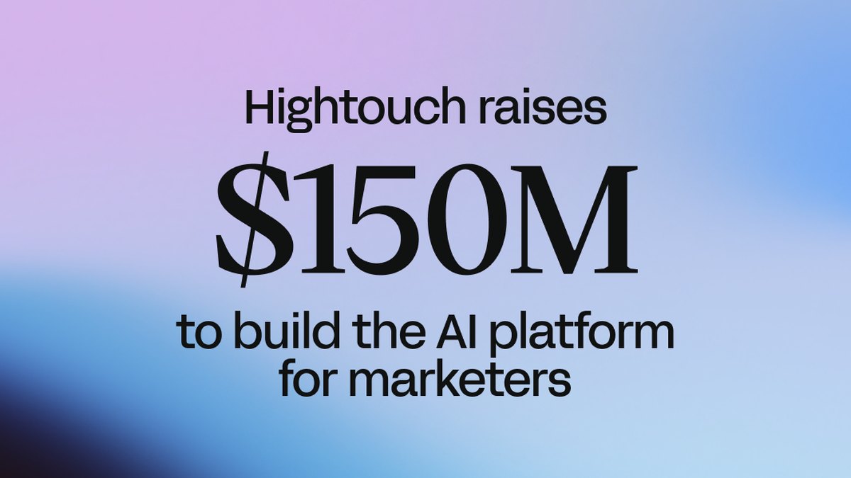 Hightouch announcement graphic: Hightouch raises $150M to build the AI platform for marketers