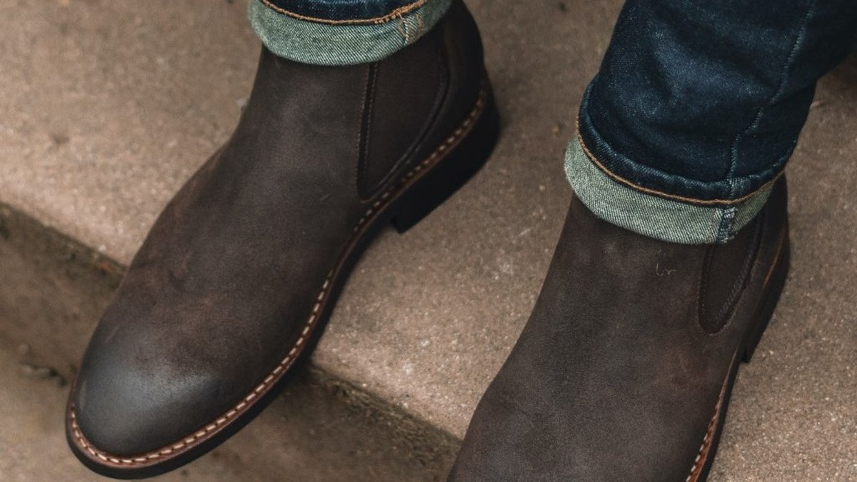 Thursday Duke Chelsea Boot in Chocolate Suede