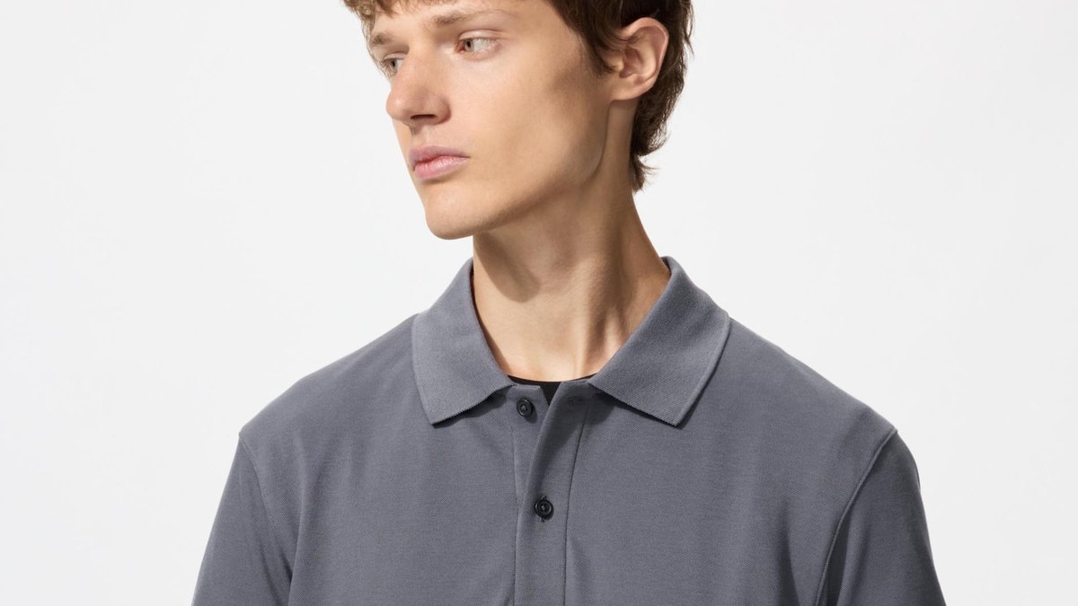 Uniqlo AIRism Cotton Pique Polo